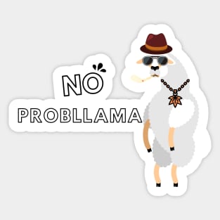 No Probllama Sticker